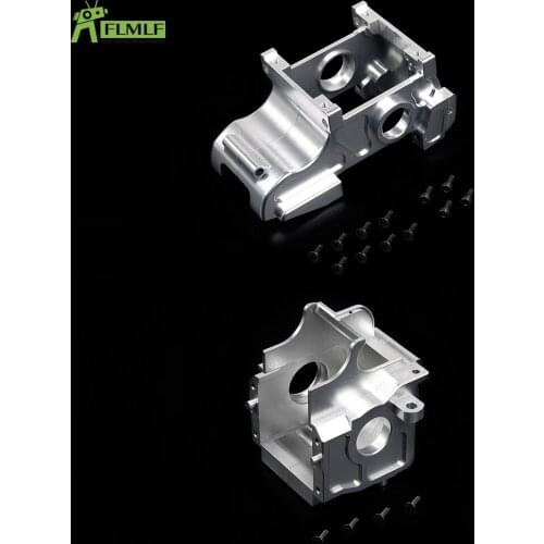 Alloy CNC Front and Rear Gear Box Kit Fit for 1/6 HPI FG Monster Hummer Truck ROFUN ROVAN Big Monster RC CAR Toys PARTS