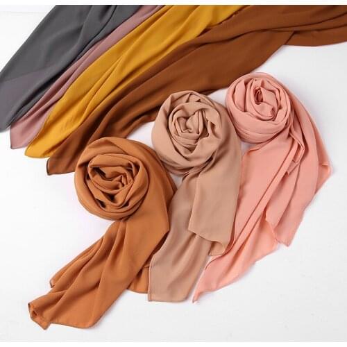 70*200CM 2021 New Malaysia Pearl Chiffon Ladies Market Baotou Shawl Shawl Muslim Hat Women Turban Turbans for Women