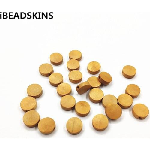 New arrival! 10mm 500pcs Painted print wood Coin shape beads for earrings/earrings accessories/Earring parts/Made Jewelry DIY