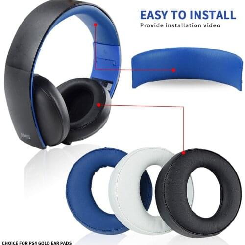 New Original 3 color Ear Pad Cushion earmuff earpads For Sonyi gold Wireless PS4 7.1 Virtual Surround headset CECHYA-0083