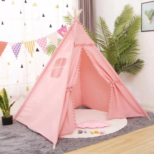 LazyChild 1.3/1.6m Portable Childrens Tents Teepee Tent For Kids Play House Wigwam For Children Kids Tent