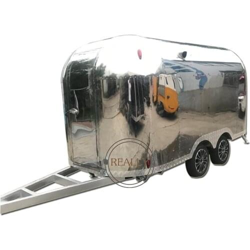 Unique Design Food Trailer Airstream Mobile Snack Food Truck Pizza Trailer Coffee Bar