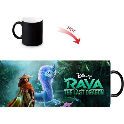 Raya and The Last Dragon Colour Change Morphing Mug Anime Heat Sensitive Magic Morph Coffee Mugs 350ml/12oz