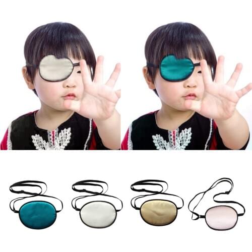 Adjustable Silk Amblyopia Kids Children Eye Patch Strabismus Lazy Eye Patches Pirate Eyepatch