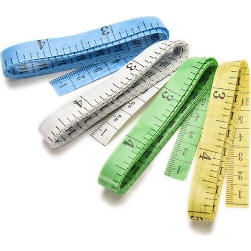 Body Measuring Ruler Sewing Tailor Tape Measure Soft Flat 60 Inch 1.5M Sewing Ruler Meter Sewing Measuring Tape 2 Pcs/pack