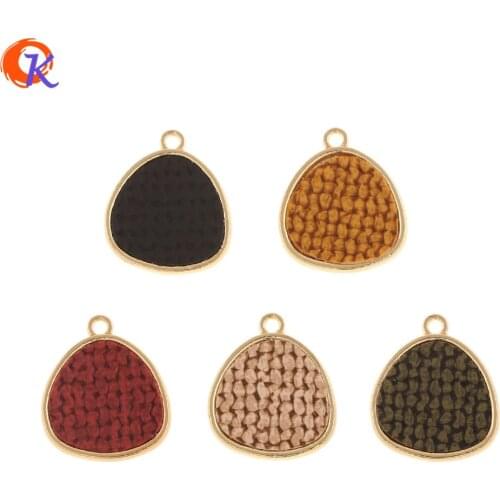 Cordial Design 100Pcs 19*22MM Jewelry Accessories/Charms/Hand Made/DIY/Drop Shape/Fabric Effect/Earring Findings/Jewelry Making