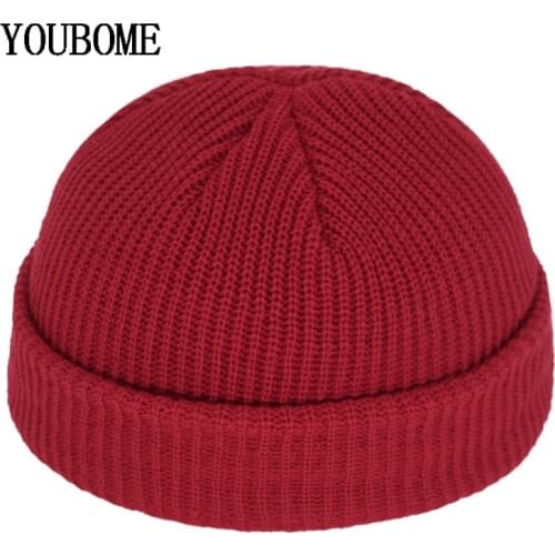 Skullies Beanies Winter Men Knitted Hat Women Hats For Men Miki Docker Skullcap Gorras Bonnet Male Warm Beanie Winter Hat Cap