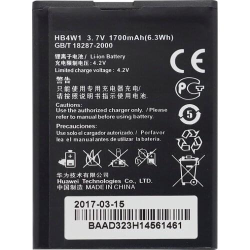Replacement Phone Battery HB4W1 For Huawei Ascend Y210 Y210C G510 G520 G525 C8813 C8813Q T8951 U8951D 1700mAh