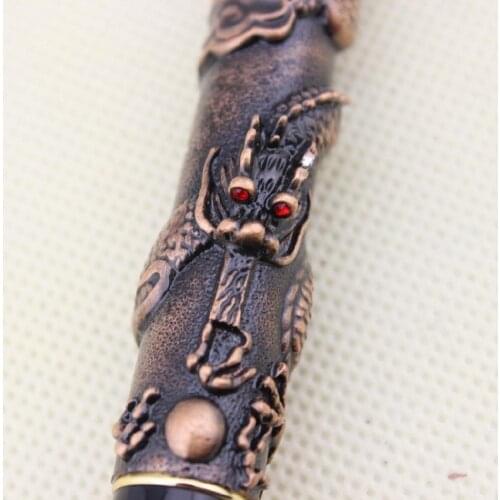 Advanced Roller Ball Pen Jinhao Chinese Dragon Bronze Heavy Gift Pen