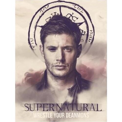 Supernatural Printed Fabric 11CT Cross-Stitch Complete Kit DIY Embroidery DMC Threads Painting Handiwork Hobby Different