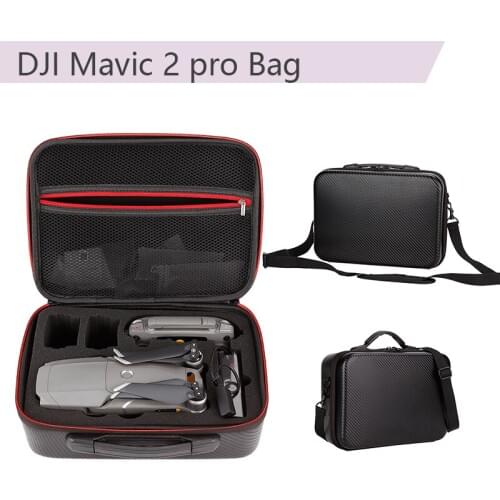 For DJI Mavic 2 pro Waterproof Storage Bag Handbag PU Portable Case Shoulder Box for Drone Body Batteries Controller Accessories