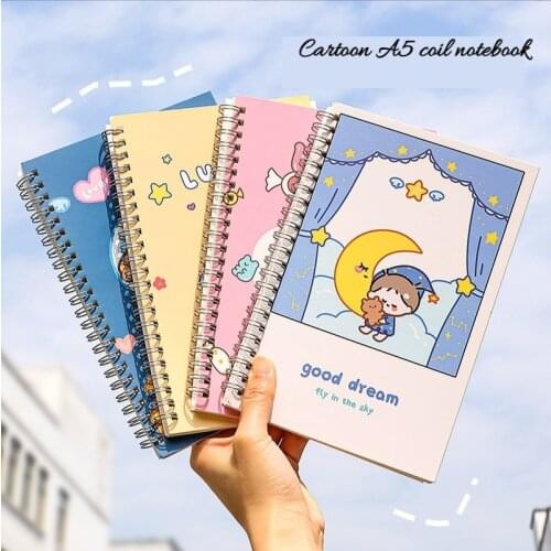 1PC Cartoon A5 Notebook Creative Thickened Soft Surface 60 Student Hand Books Diary Practice Small Notebook School Supplies