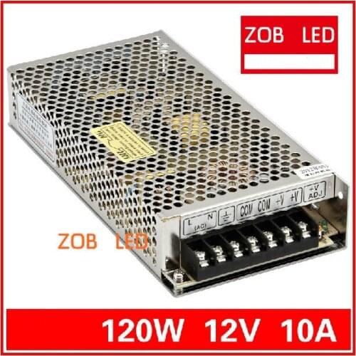 120W LED Switching Power Supply,12V 10A , 85-265AC input,For LED Strip light, power suply 12V Output--2PCS/LOT