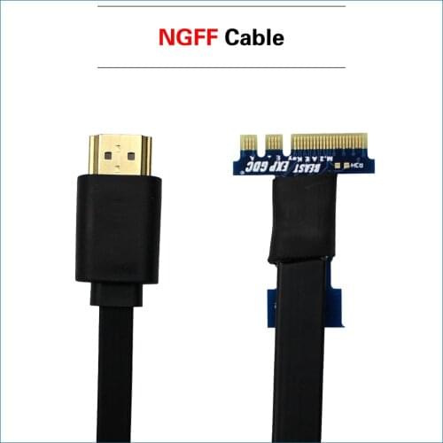 S ROBOT NGFF M.2 A key to HDMI Cable Adapter for Mini Pci-e Version EXP GDC Graphics Card Adapter for Laptop