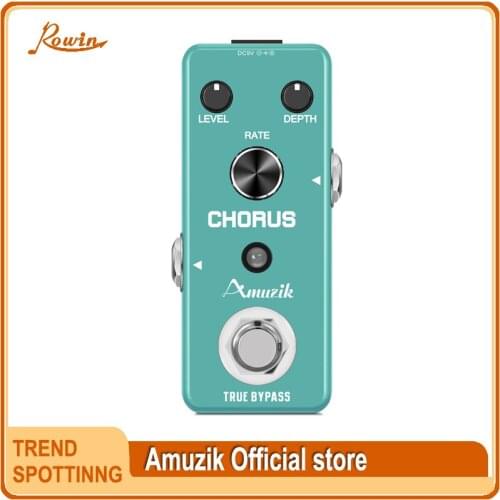 Amuzik Guitar Analog Chorus Pedal Ensemble King Level Depth Knob High Warm And Clear Chorus Sound With BBD Chip