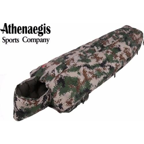 Athenaegis Camouflage White Duck Down 2200g/2500g/2800g/3000g Filling Adult Breathable Waterproof Sleeping Bag