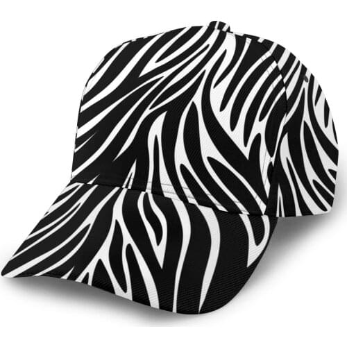 CINESSD 2020 New Baseball Cap Fishing Caps Men Outdoor Hunting Hat Hiking Hat Zebra Textures