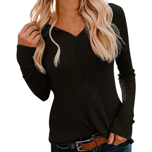 Casual Plus Size Loose Womens Blouse V-neck Long-sleeve Blouse Shirts For Women Plus Size Women Clothing Blouses Et Chemises