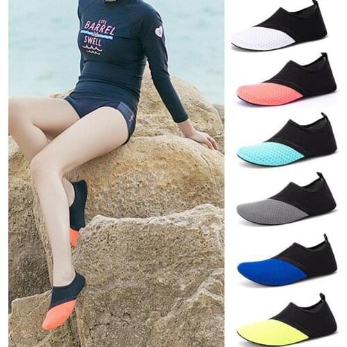 Adult Kids Quick Drying Soft Sole Anti Slip Beach Barefoot Shoes Diving Socks Men Women Summer Beach Shoes for Outdoor Sports