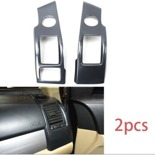 FOR HONDA CR-V CRV 2007-2011 carbon fiber console L&R air outlet vent cover trim