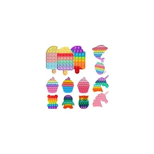 Toys Anti-stress Soft Squishy Game Board Autism NeedsFidget Simple Dimple Toy Mini Push Bubble Fidget Toy Stress Relief Sensory