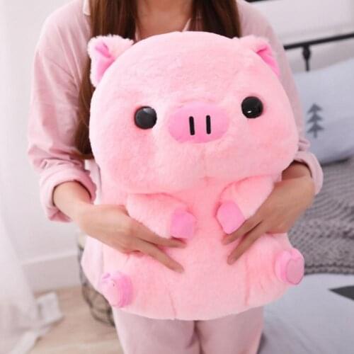Simulation Sitting Posture Pig Design Soft Stuffed Plush Doll Home Decor Gift