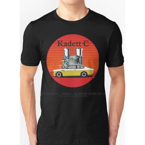 Kadett C Coupe Qp Gte With Weber Carburetor T Shirt 100% Pure Cotton Big Size Opel Cadet Cadet C Cih Weber Carburetor Coupe Qp
