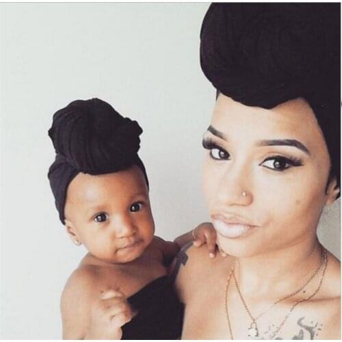 2021 Fashionable Hot-selling Parent-child Skullies Beanies Baby Hat Beanie Beanie Cap with Adjustable Elasticity