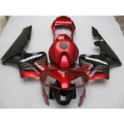 Injection molding 100% new fairing kit for Honda CBR600RR 03 04 red black ABS fairings set CBR600 RR 2003 2004 CF19