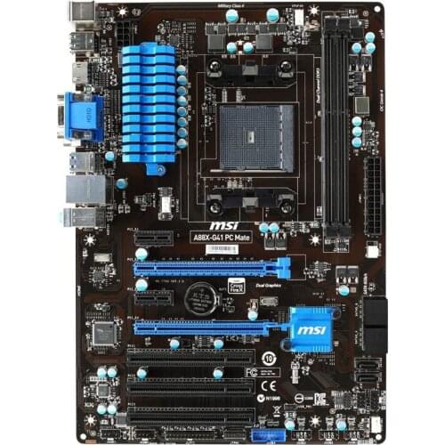 A88X-G41 PC Mate For MSI Socket FM2 FM2+ Original Desktop Motherboard DDR3 AMD A88X SATAIII 2×PCI-E X16 32GB used pc motherboard