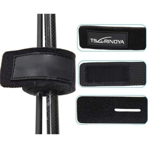 Reusable Fishing Rod Tied Strap Button Strap Bands Fastener Hook Loop Cable Cord Ties Holder Belt Outdoor Fishing Tools