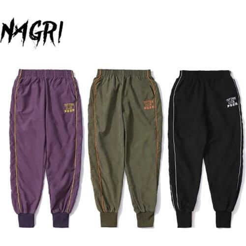 NAGRI Men Casual Sweatpants Sportswear Joggers Fitness Running Loose Trousers Design Sports Pants Hip Hop 2020 Summer New