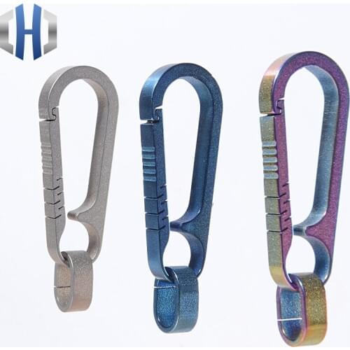 Mens Titanium Keychain Car Key Waist Titanium Keychain Pendant Creative Gift For Men And Women