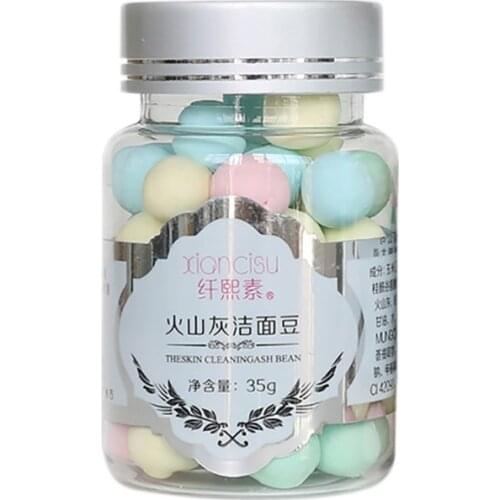 Amino Acid Face Cleanser Cleansing Beans Moisturizing Clean Volcanic Ash Magma Beans Oil Control Soothing Clean Ball