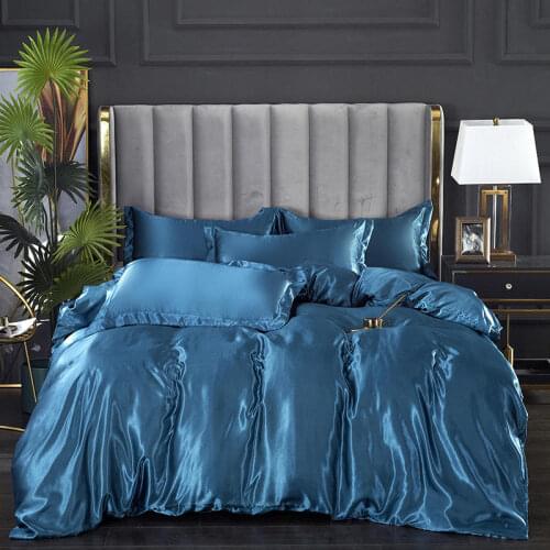 Bonenjoy 1pc Duvet Cover 200X200 PLA Cool Fiber Satin Quilt Cover Queen/King Size housse de couette 220x240 (no pillowcase)