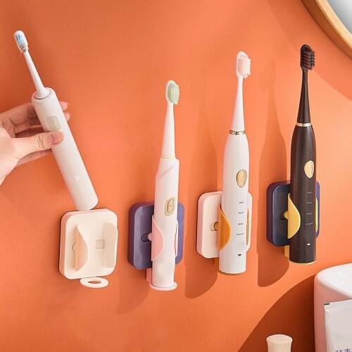Electric Toothbrush Hanger Punch-Free Wall-Mounted Toothbrush Rack Weight Sensing Telescopic for Bathroom Storage can CSV