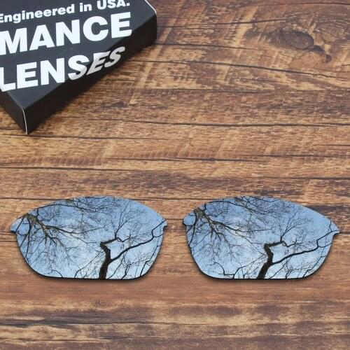 TToughAsNails Polarized Replacement Lenses for Oakley Half Jacket 2.0 Sunglasses Metallic Silver (Lens Only)