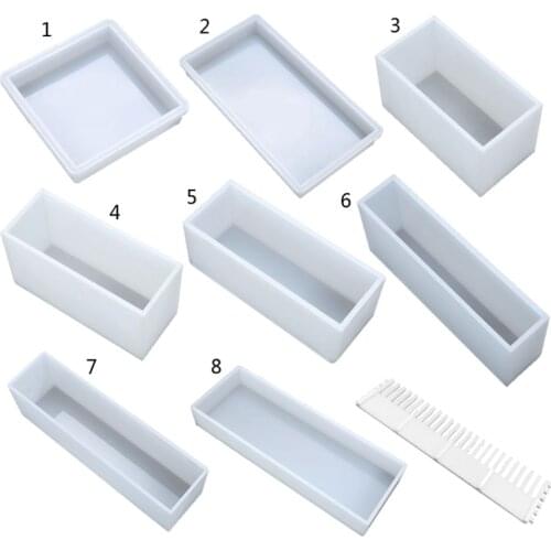 Super Large Rectangular Silicone Molds Soap Loaf Resin Casting Mold Handmade 3D Rectangle Resin Art Mould Craft Tools