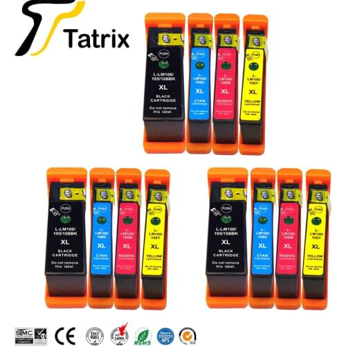 Tatrix Compatible for LM100 LM105 LM108 ink cartridge for Lexmark S301 302 305 S405 409 S505 S605 S308 S408 S508 S608 815 816