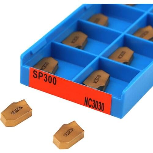 SP200 SP300 SP400 NC3030 CNC Lathe Single Head Groove Turning Tools Carbide Inserts SP Cut Blade Machining Strong Wearresistant