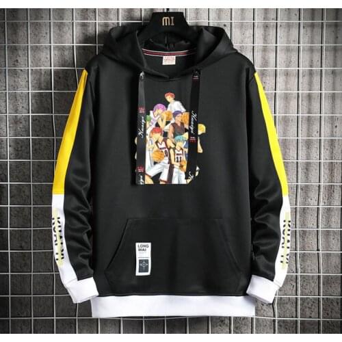 Anime Kurokos Basketball Hoodie women men Popular Harajuku Hoodeds Pullover Streetwear Casual Fake Two-Piece jacket coat