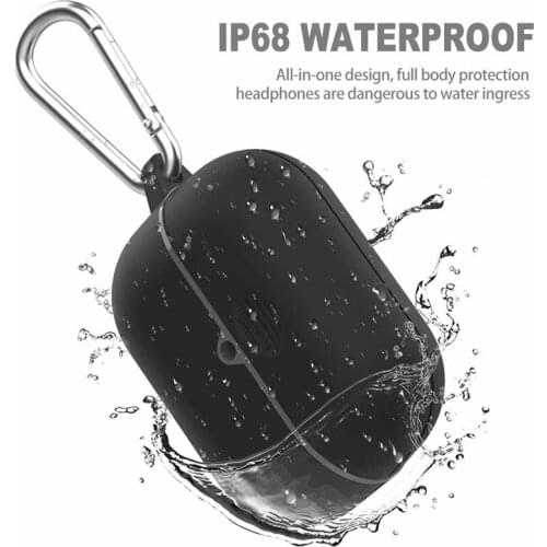 Waterproof Earphone Case For Airpods Pro Smooth Silicone Bluetooth Wireless Earphone Case For Airpods Pro Shell With Ring Holder