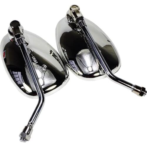Motorcycle Rear View Mirror For 125cc 150cc 200cc 250cc Motor Side Mirrors Accessories 10mm Chromed