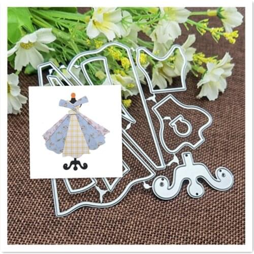 Woman Dress Wedding Metal Cutting die keychain shaker Heart Paper Key Chain Scrapbook Paper Craft Card Punch Art Knife Cutter