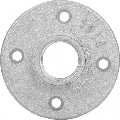 10Pcs Iron Pipe Fittings Wall Mount Floor Antique DN20 4 Holes Flange Base Hardware Tool 3/4 inch British Screw Thread Flanges