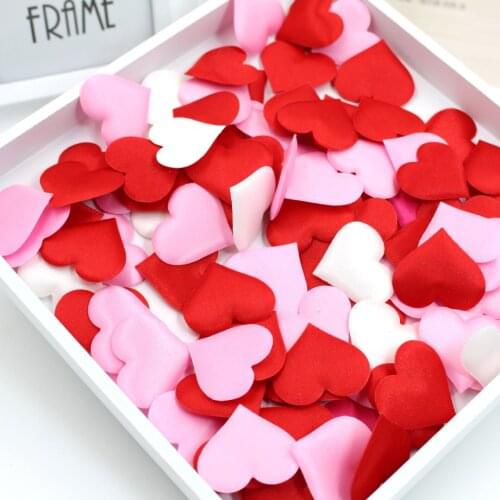 100pcs Sponge Loving Heart Petal Wedding Sprinkle Supplies DIY Table Confetti Decor Birthday Party Valentines Scatter Decoration