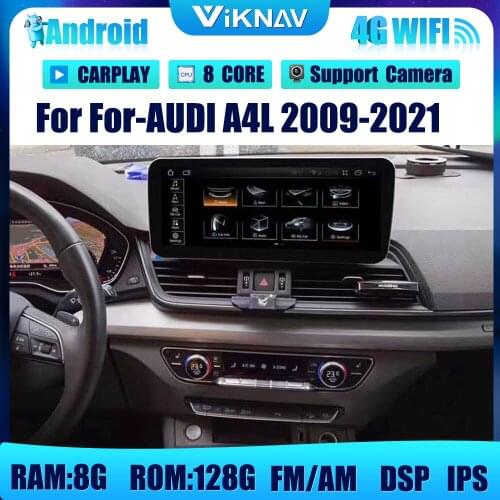 12.3 Inch Android10.0 Car DVD Multimedia Player For-AUDI A4L 2009-2021 Radio Player GPS screen Navigation