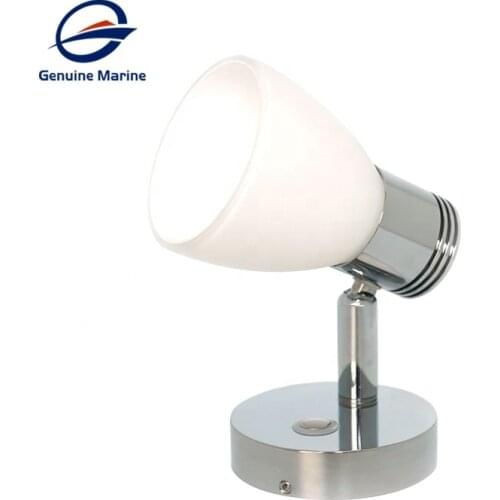 12V LED Interior RV Lights Caravan Trailer Boat 3W Touch Switch LED Reading Light For Camper Van Caravan Boat 3000K