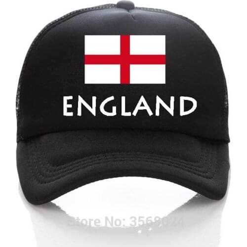 2018 football Travel baseball Cap United Kingdom Football Mesh Trucker Hats Kids/Men England Flag Snapback Adult Sun Hat