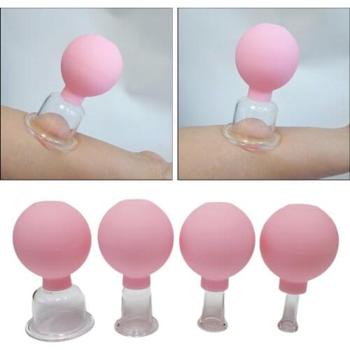 4pcs Portable Safe Massage Cupping Cup Salon Home Face Eye Back Message